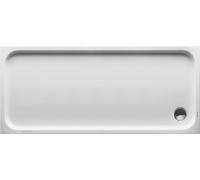 Plato de ducha Duravit D-Code, 1700x750mm, rectangular, versión empotrada, 720100000000000, Color: Blanco