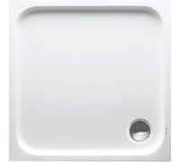 Plato de ducha Duravit D-Code, 800x800mm, cuadrado, versión empotrada, 720101000000001, Color: blanco con antideslizante