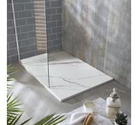 Plato de Ducha Efecto Mármol Rectangular - 900mm x 800mm - Mermeris