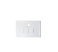 Plato de ducha extraplano arcilla refractaria blanco Waterline de Unisan - Con válvula