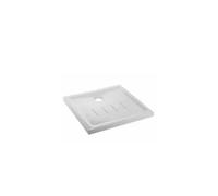 Plato de Ducha Extraplano Porcelana 80x80 Blanco Waterline Unisan - Con válvula