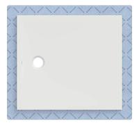 Plato de ducha Geberit CleanFloor30, integrado, con vellón de estanqueidad, 100x90cm, 551012001, Color: blanco / mate - CM