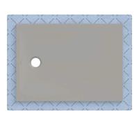 Plato de ducha Geberit CleanFloor30, integrado, con vellón de estanqueidad, 110x80cm, 551.005.29.1, Color: gris / mate