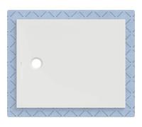 Plato de ducha Geberit CleanFloor30, integrado, con vellón de estanqueidad, 110x90cm, 551.013.00.1, Color: blanco / mate