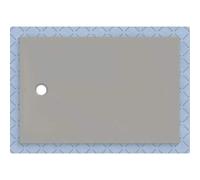 Plato de ducha Geberit CleanFloor30, integrado, con vellón de estanqueidad, 150x100cm, 551.024.29.1, Color: gris / mate