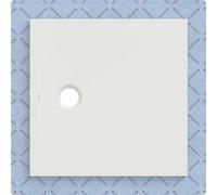 Plato de ducha Geberit CleanFloor30, integrado, con vellón de estanqueidad, 80x80cm, 551.002.00.1, Color: blanco / mate