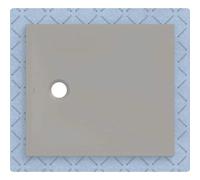 Plato de ducha Geberit CleanFloor30, integrado, con vellón de estanqueidad, 90x80cm, 551.003.29.1, Color: gris / mate