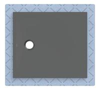 Plato de ducha Geberit CleanFloor30, integrado, con vellón de estanqueidad, 90x80cm, 551.003.DM.1, Color: grafito / mate