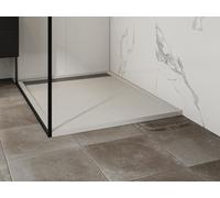 Plato de ducha para montar o empotrar en resina - Blanco - 120 x 90 cm - LYROSA