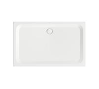 Plato de ducha rectangular BetteUltra con soporte mínimo de bañera, 1600x1000x35mm, Glaze Plus, 5967-440PLUS,T1, Color: Nieve (blanco mate)