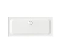 Plato de ducha rectangular BetteUltra con soporte mínimo de bañera, 1600x700x35mm, Glaze Plus, 5951-440PLUS,T1, Color: Nieve (blanco mate)