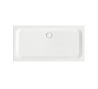 Plato de ducha rectangular BetteUltra con soporte mínimo de bañera, 1600x800x35mm, Glaze Plus, 5955-440PLUS,T1, Color: Nieve (blanco mate)