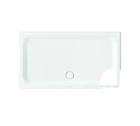 Plato de ducha rectangular BetteUltra con soporte mínimo de bañera 1700x700x35mm, con Anti-Slip Pro, 5992-438AE,T1, Color: Decoración Topo