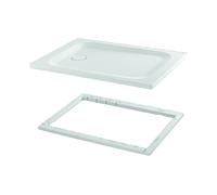 Plato de ducha rectangular BetteUltra, con soporte mínimo de bañera, antideslizante Sense 1500x900x35mm, blanco, 5934-000AS,T1