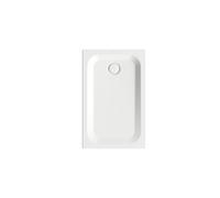 Plato de ducha rectangular BetteUltra con soporte mínimo de plato, 1100x700x35mm, Glaze Plus, 8725-440PLUS,T1, Color: Nieve (blanco mate)