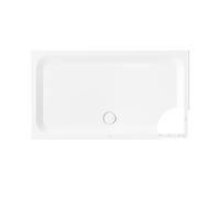 Plato de ducha rectangular BetteUltra con soporte mínimo de plato, 1700x900x35mm, Glaze Plus, 5998-438PLUS,T1, Color: Decoración Topo