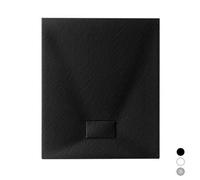 Plato de ducha Stone Essence Slim rectangular negro 80 x 120 cm H 26 mm