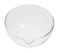 Plato de Evaporación de Vidrio de Fondo Plano para Laboratorio | Superficie Amplia, Vertido Fácil, Estable sobre Mesa, Uso con Soluciones y Sólidos