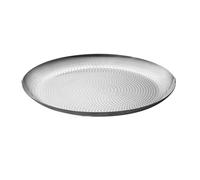 Plato de fruta de acero inoxidable Plato redondo de picnic al aire libre Bandeja de comida Vajilla de metal para cenas reutilizables de viaje