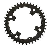 Plato de grava 4bra d.123 para Campagnolo Ekar Stronglight CT2 40dts mono negro