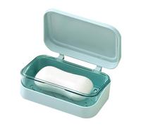 Plato De Jabón Con Tapa - Soporte De Jabón De Baño, Recipiente De Doble Capa | Mejorar El Uso Del Baño Y El Uso De Viajes Con Una Caja De Jabón De Ducha Que Ahorra Dspace Para Viajar, Acampar, Uso De