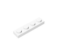 Plato de ladrillos clásicos 1 x 4 100 piezas compatible con Lego Parts 3710, juego creativo 100% compatible con Lego y todas las principales marcas de ladrillos