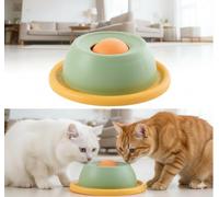 Plato de Lenta Alimentación para Perros y Gatos con Bola Giratoria - Recipiente Antideslizante para Comida Húmeda, Alivia la Ansiedad y Ayuda a la Digestión - Juguete de Chupeteo con Ventosa