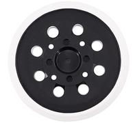 Plato de Lija 125 mm con Hook y Loop 8 Agujeros Compatible con Bosch PEX 300 AE y PEX 400 AE Lijadora Excéntrica por Poweka (Blanco)