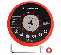 Plato de Lija 150mm con Hook y Loop Multihole Compatible con Bosch RSM6045 Lijadora Excéntrica con Llave Inglesa por Poweka (Versión Medio)
