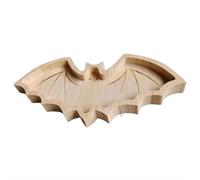 Plato de madera para servir de Halloween, tabla de embutidos de Halloween, bandeja de madera, tablas de aperitivos, plato de servir en forma de murciélago fantasma de calabaza, suministros de vajilla