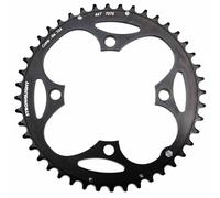 Plato de MTB 4 brazos d.104 stronglight triple 44 dientes exterior negro alumini