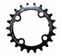 Plato de MTB 4bra d.64 miche 22dts interior triple-doble negro