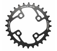 Plato de MTB 4bra d.64 para Shimano XT M785 Stronglight doble 28dts interior neg