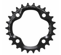 Plato de MTB 4bra d.80 para SRAM X0-XX Miche 26dts interior doble negro de alumi