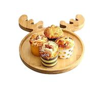 Plato de Navidad para servir árbol de Navidad, tabla multiusos para servir de Navidad, bandeja lavable para aperitivos de Navidad, plato de árbol de Navidad para tartas de queso y frutas