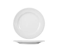 Plato De Porcelana Arcadia Blanco Plano Cm25