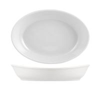 Plato De Porcelana Caravella Blanco Cm27X17