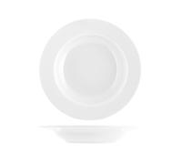 Plato De Porcelana Ischia Blanco Fondo Cm23