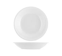 Plato De Porcelana Roma Blanco Mesa Fondo 20,5 Cm