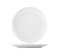 Plato De Porcelana Sevilla Blanco Plano Cm26