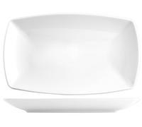 Plato De Porcelana Tokio Blanco Rectangular 36x21 Saturnia