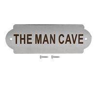 Plato de puerta de acero inoxidable, para puerta con instalador(THE MAN CAVE)
