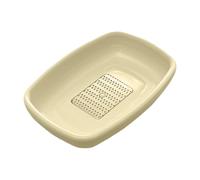 Plato De Rallador De Jengibre - Deshier Duradero, Pequeño Portátil | Soporte De Ajo De Rejilla Duradera, Herramienta De Condimentos Compacta, Accesorio De Verduras Fiable Para El Hogar, Chef, Cocinero