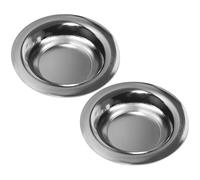 Plato de reemplazo de más calentador de cera Plato de aceite de reemplazo de 2 pces, vela de hierro de 3.4x0.7 pulgadas Placa calentadora plana Callador de aceite de vidrio de fondo plano.