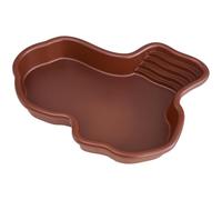 Plato de reptil - Piscina de selsificación de tortugas | Plataforma de cuenco de rampa | Bandeja de alimentación con soporte para lagartos y Geckos | Terrario para tanques traseros