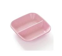 Plato de salsa Condimento Plato Salsa Vinagre Encurtidos Aperitivos Platos Pequeños con(Pink)