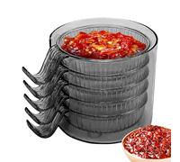 Plato de salsa, juego de platos de salsa con caja, juego de cuencos de condimento, para cocina, comedor, fiesta, condimentos, hornear, hora del té, barbacoa