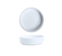 Plato de salsa Plato de cerámica for salsa soja, condimentos, plato redondo for el hogar, ensalada, tomate(Blanco)