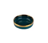 Plato de salsa Platos pequeños de cerámica redondos mármol for salsa soja, condimentos hotel, aperitivos(Blue)