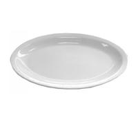 Plato De Servicio Saturnia Roma Ovalado Blanco 24 Cm